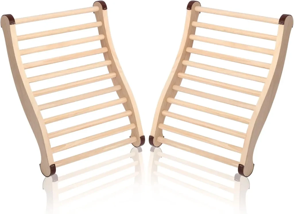 S-Shape Steam Sauna Backrest 2 Pack