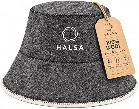 Sauna Hat – 100% Wool Bucket Style for Men & Women