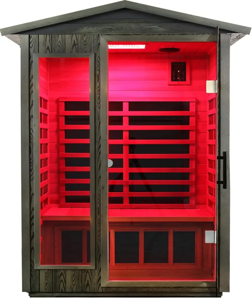 Ultra-Low EMF Full Spectrum 2 Person Outdoor Infrared Sauna