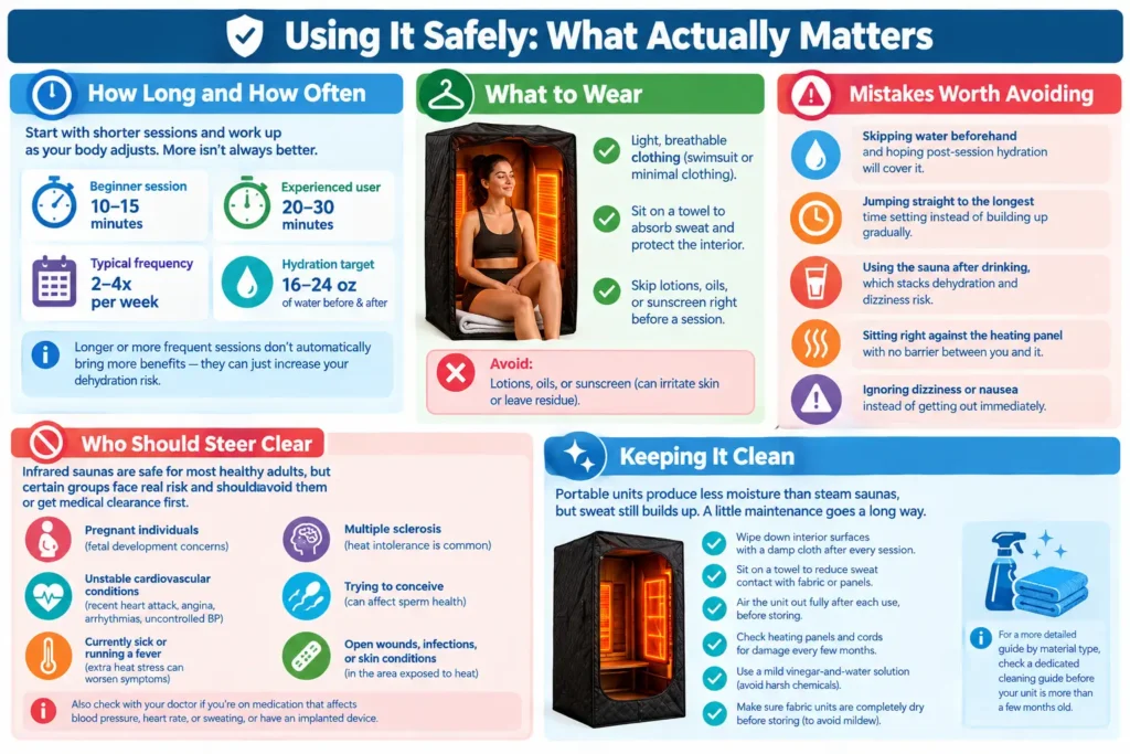Using Infrared Sauna Safely What Actually Matters