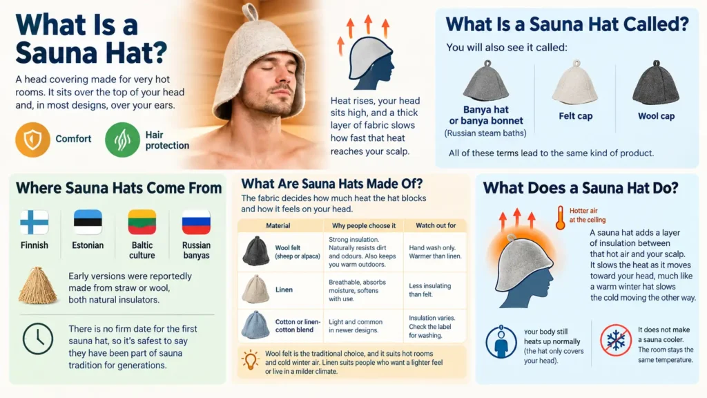 What Are Sauna Hats Made Of