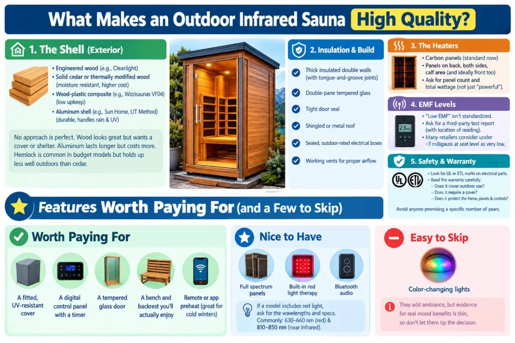 What Makes an Outdoor Infrared Sauna High Quality