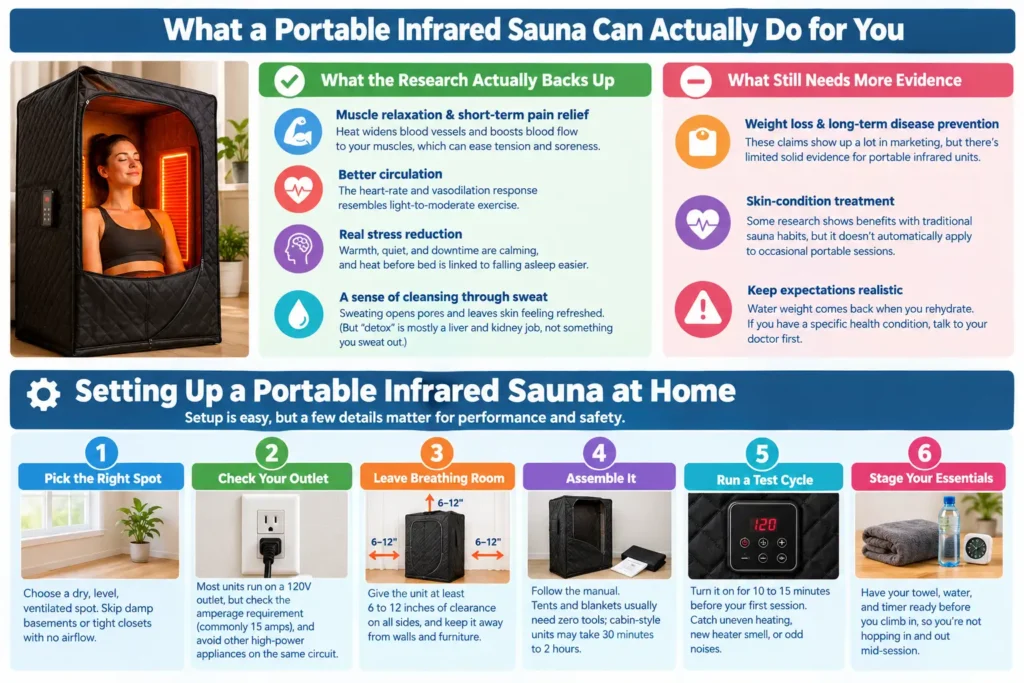 What a Portable Infrared Sauna Can Actually Do for You