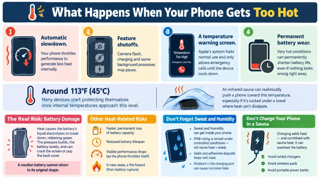 What happens when your phone gets too hot