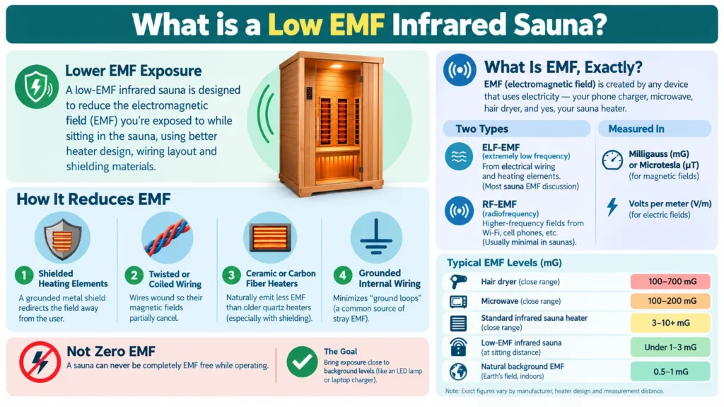 What is a Low EMF infrared Sauna