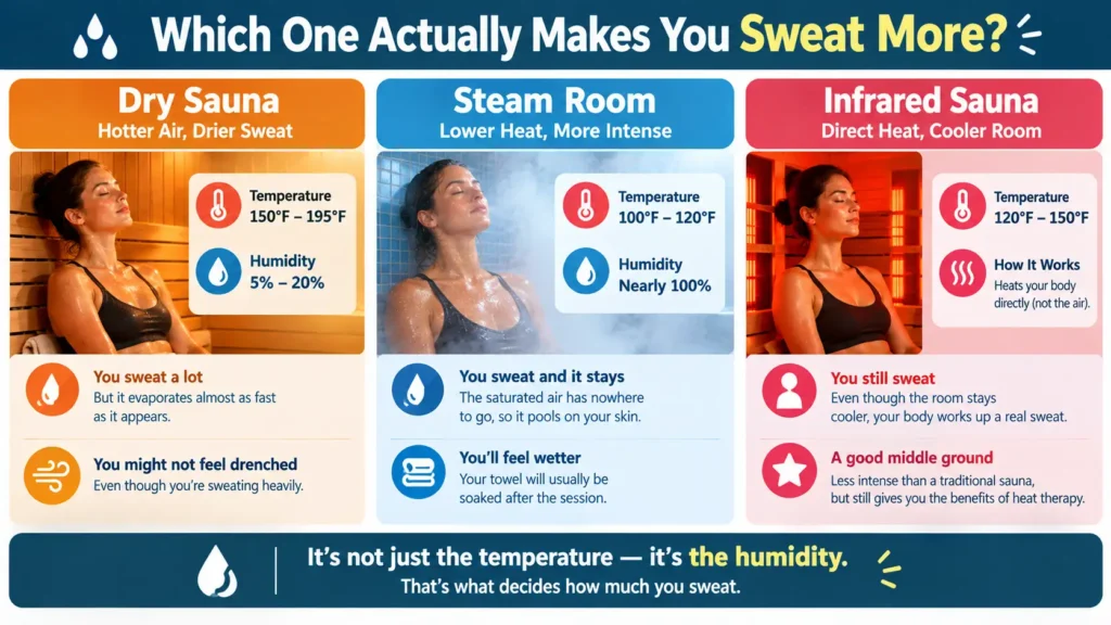 Which One Actually Makes You Sweat More Dry Sauna vs Wet Sauna