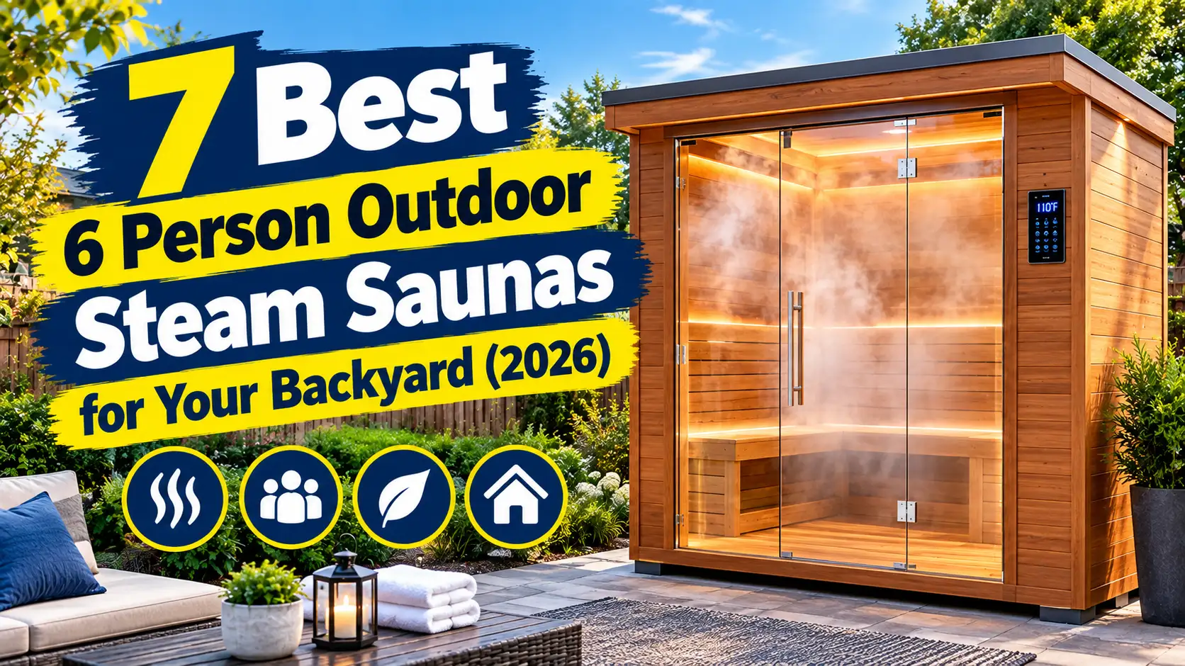 Best 6 Person Outdoor Steam Saunas for Your Backyard