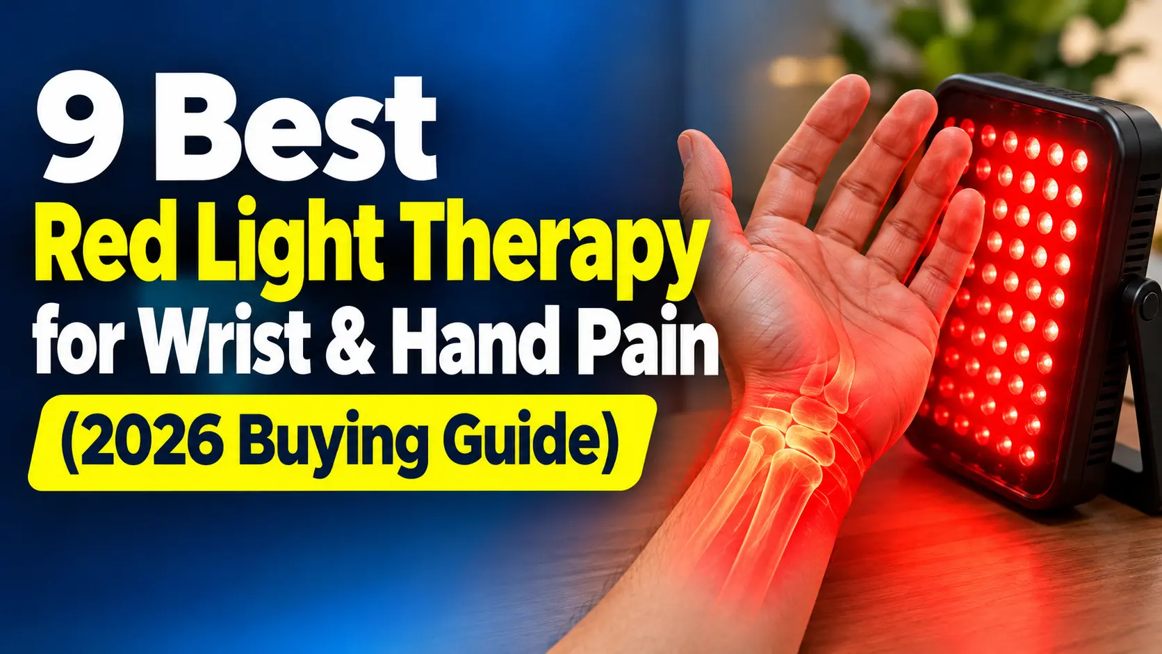 Best Red Light Therapy for Wrist & Hand Pain
