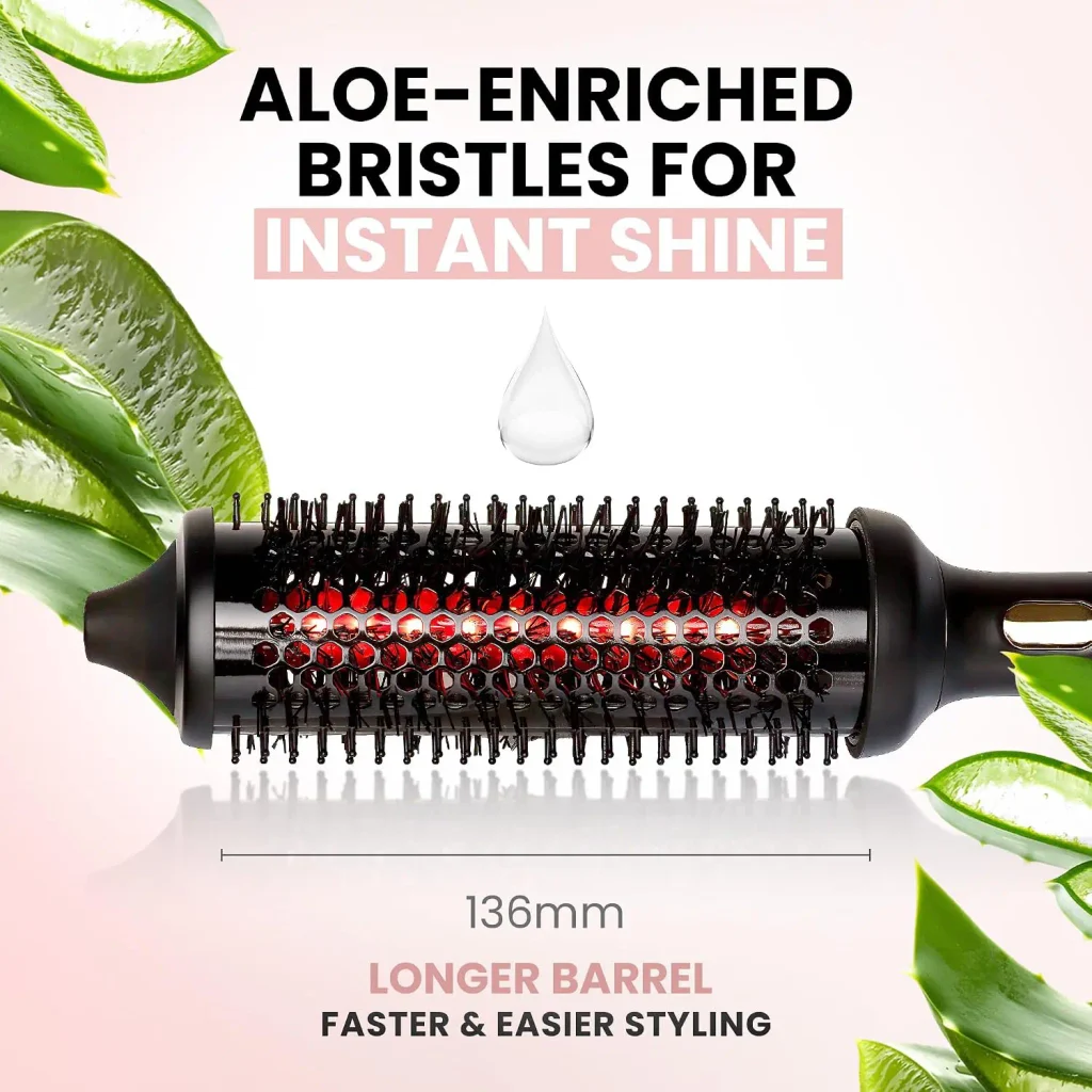 Heated Round Thermal Styling Brush with Infrared