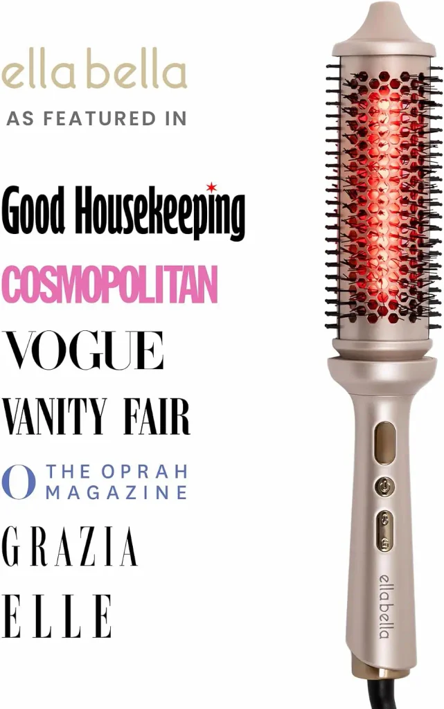 Heated Round Thermal Styling Brush with Infrared