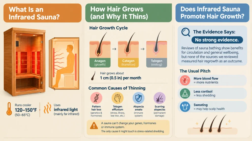 How Hair Grows (and Why It Thins) in infrared sauna