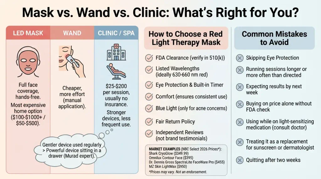 How to Choose a Red Light Therapy Mask