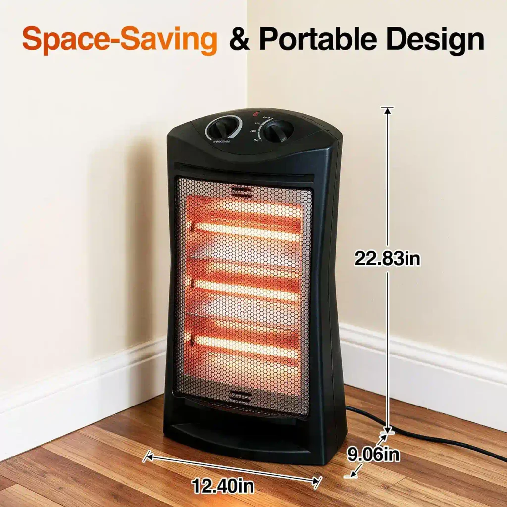 Infrared Radiant Quartz Tower Heater