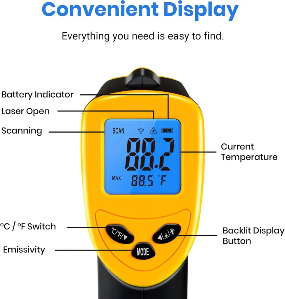 Infrared Thermometer Laser Temperature Gun