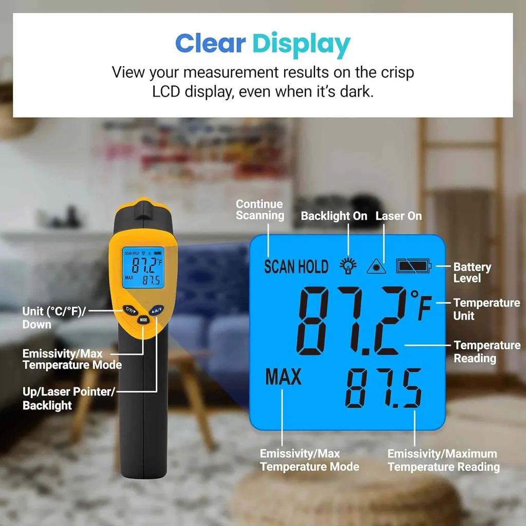 Infrared Thermometer Laser Temperature Gun