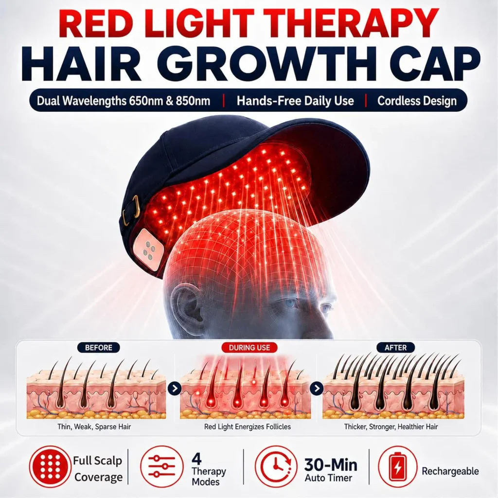 Red Light Therapy Hair Growth Cap