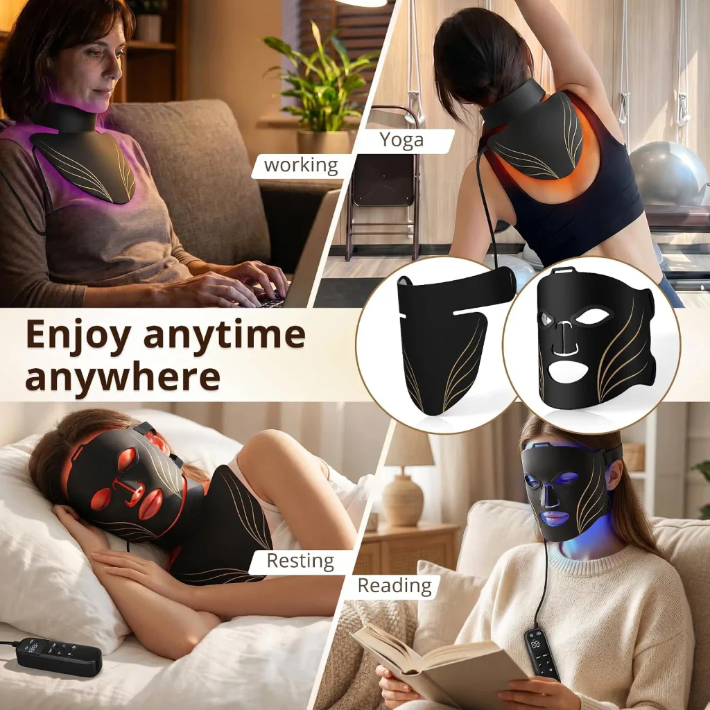 Red Light Therapy Masks for Face & Neck