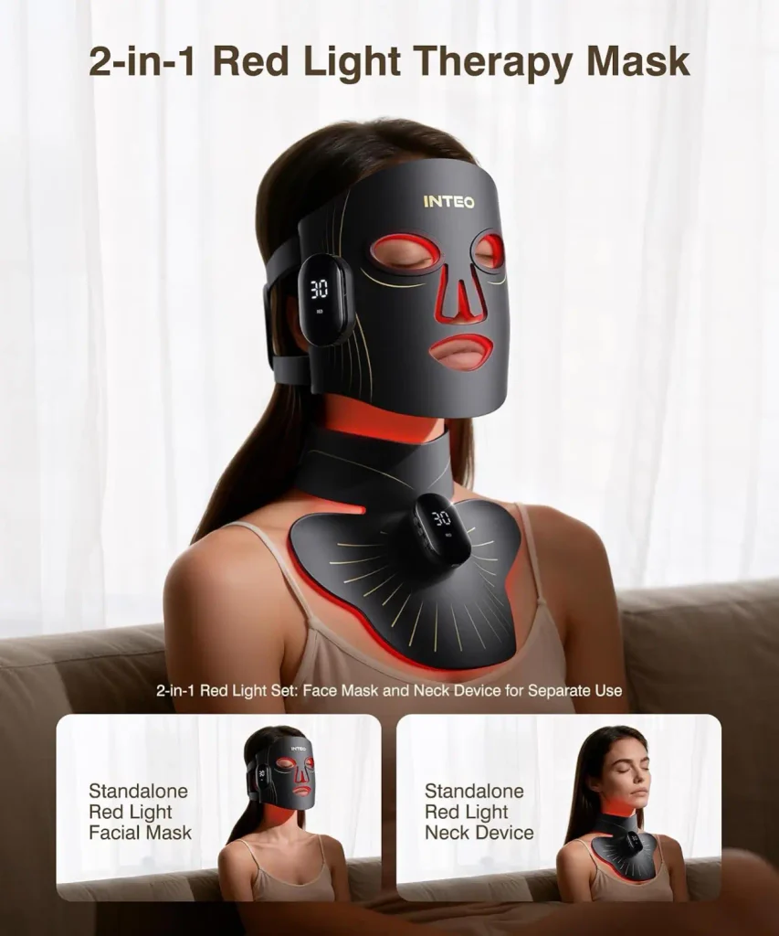 Red Light Therapy Mask for Face & Neck