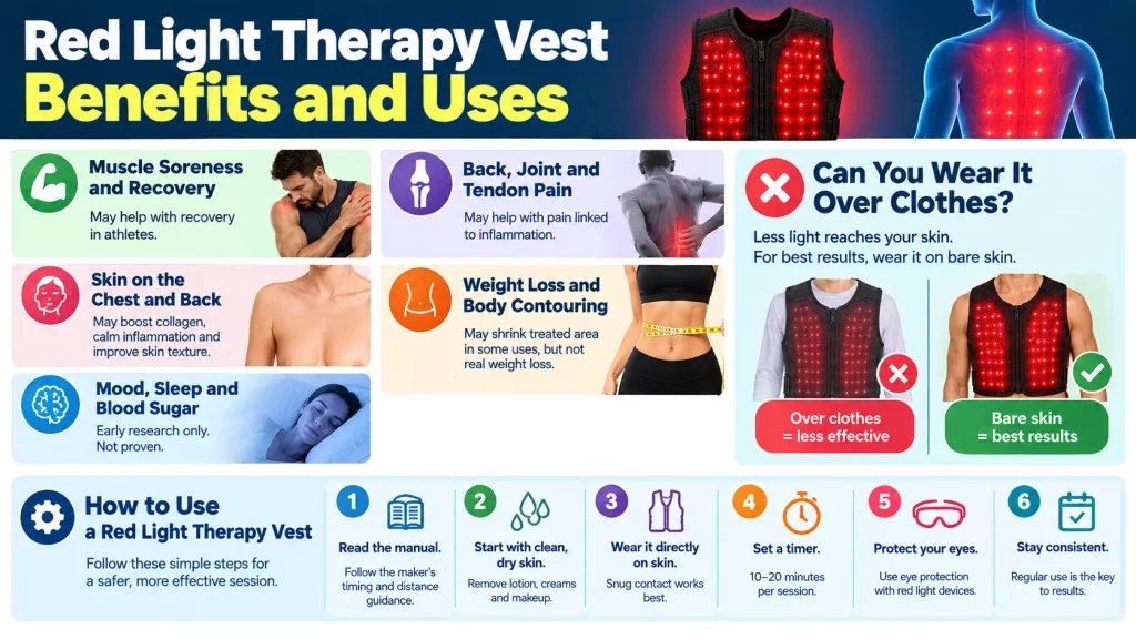 Red Light Therapy Vest Benefits and Uses