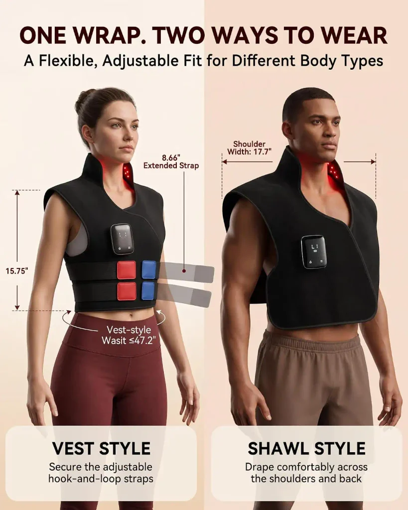 Red Light Therapy for Body Neck Shoulder Full Back