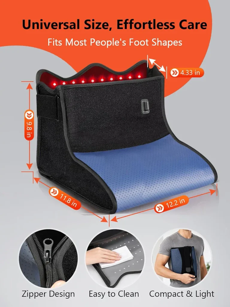 Red Light Therapy for Feet with Heat & Pulse