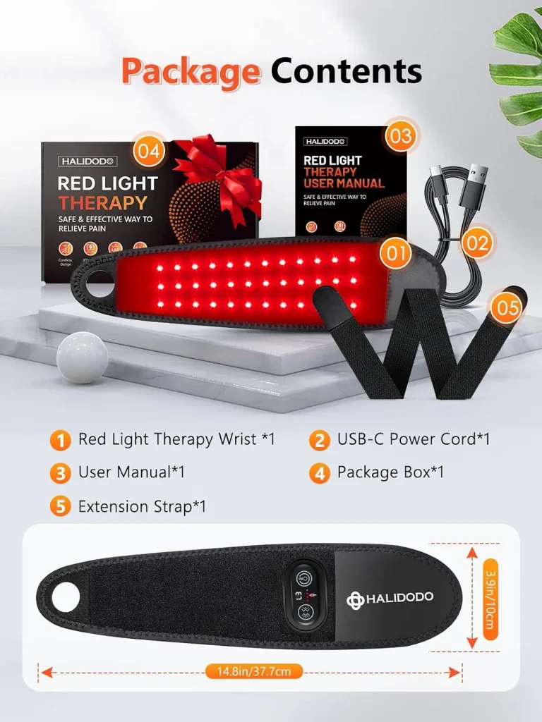 Red Light Therapy for Hand Wrist with Heat & Massage