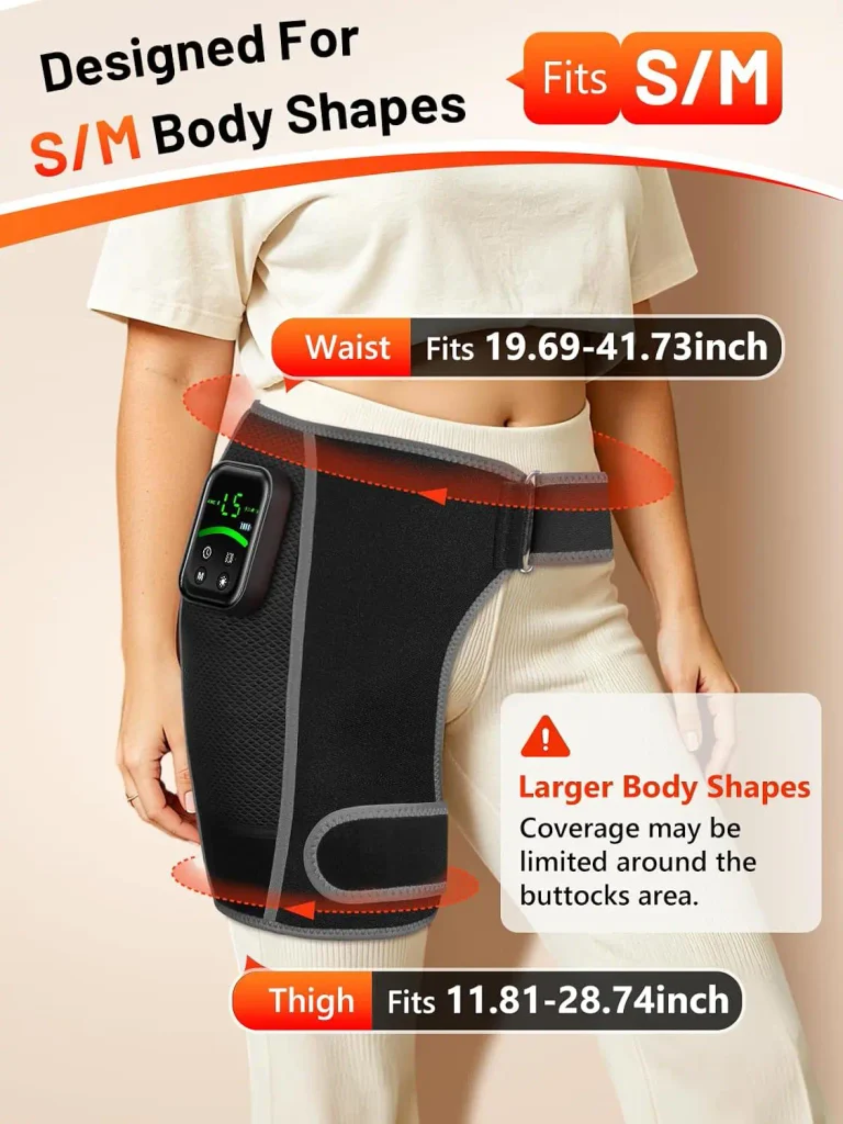 Red Light Therapy for Hip with Vibration & Heat