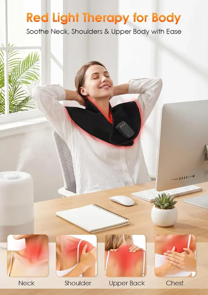 Red Light Therapy for Neck Shoulders Relaxation