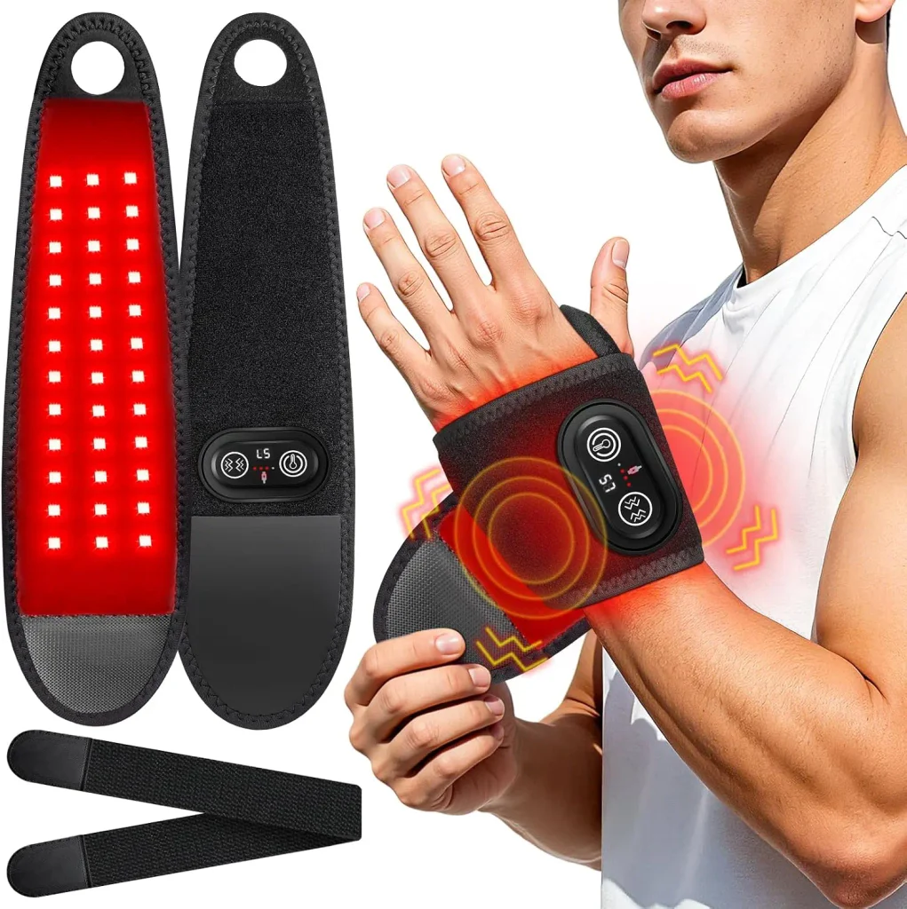 Red Light Therapy for Wrist & Hand with Heat & Massage