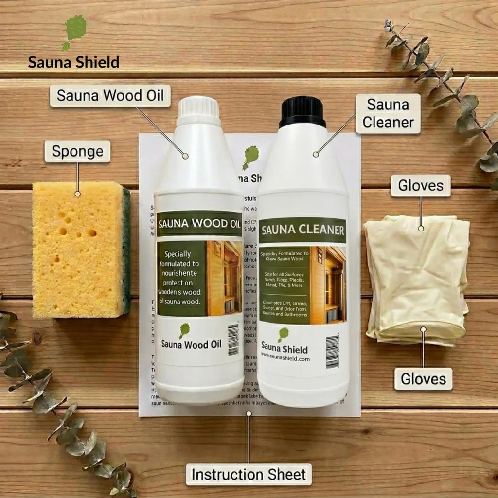 Sauna Care Set – Wood Oil & Cleaner