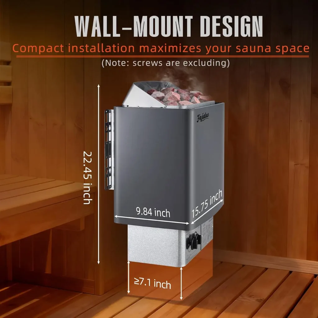 Sauna Heater, 6KW 110V Electric Sauna Stove
