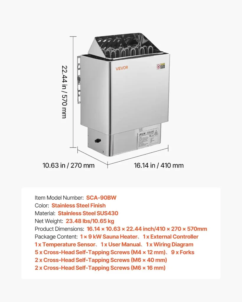 Sauna Heater, Electric Sauna Stove