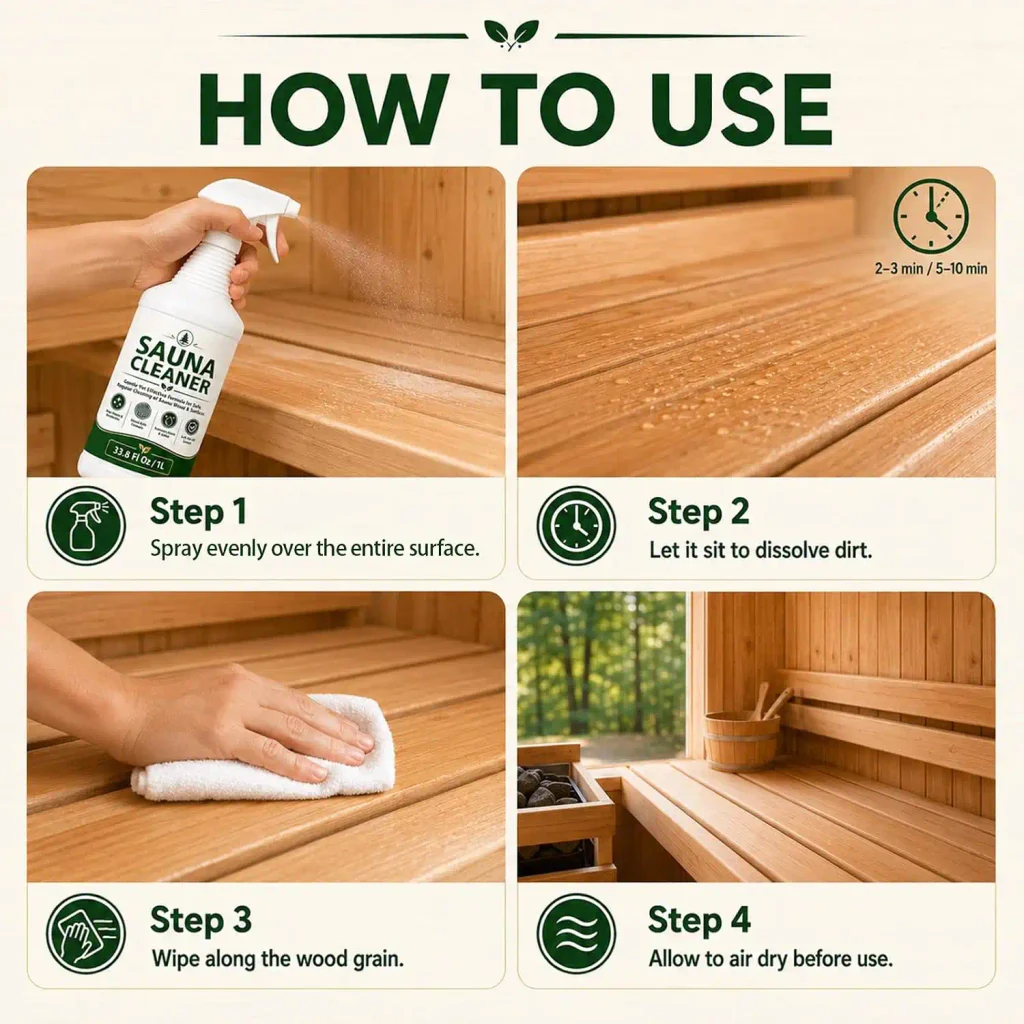 Spray for Sauna Surfaces