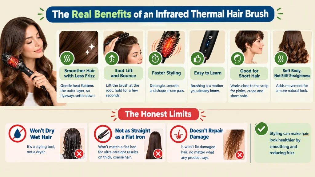 The Real Benefits of an Infrared Thermal Hair Brush