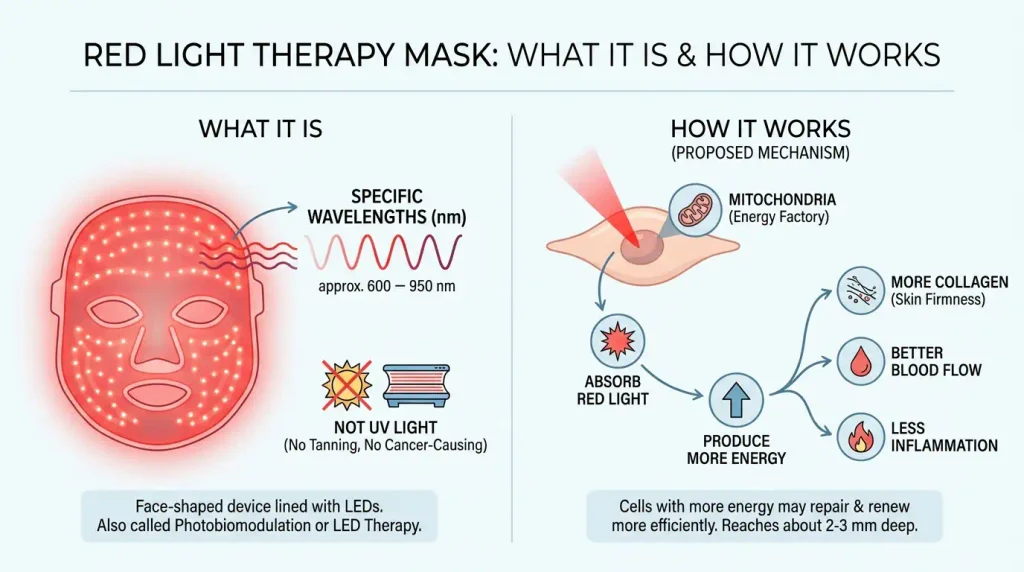 What Is a Red Light Therapy Mask How Does a Red Light Therapy Mask Work