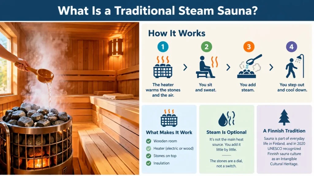 What Is a Traditional Steam Sauna
