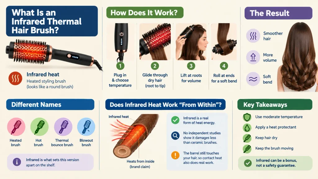 What Is an Infrared Thermal Hair Brush How Does an Infrared Thermal Brush Work