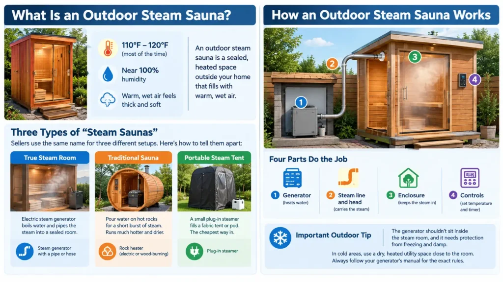 What Is an Outdoor Steam Sauna